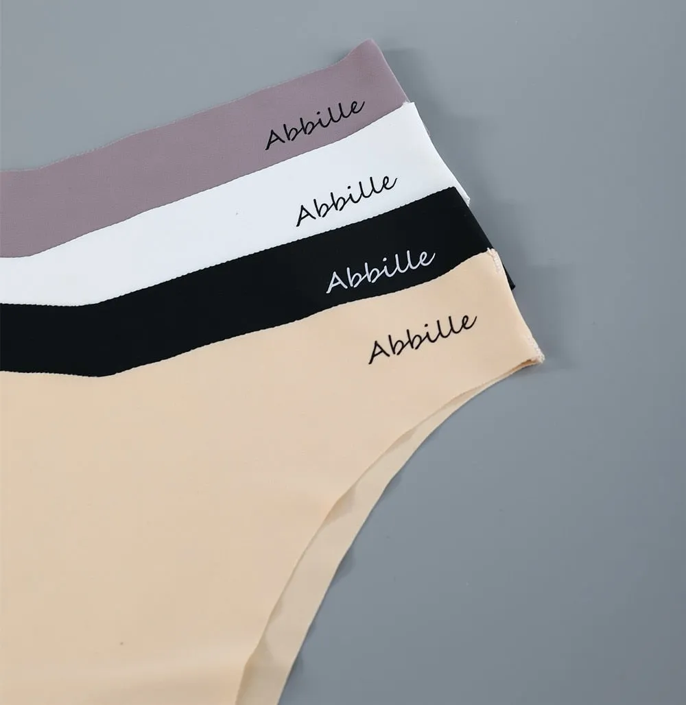 3 pack Seamless Lingerie Thongs Underwear Woman Invisible Low-Rise Underpants Panties Bikini Briefs