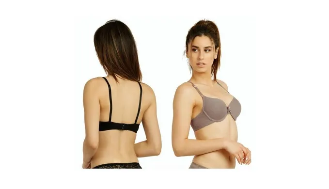 6 Pack: Unibasic Womens Full Cup Plain Cotton Bra With Back Hook - Ships Same/Next Day!