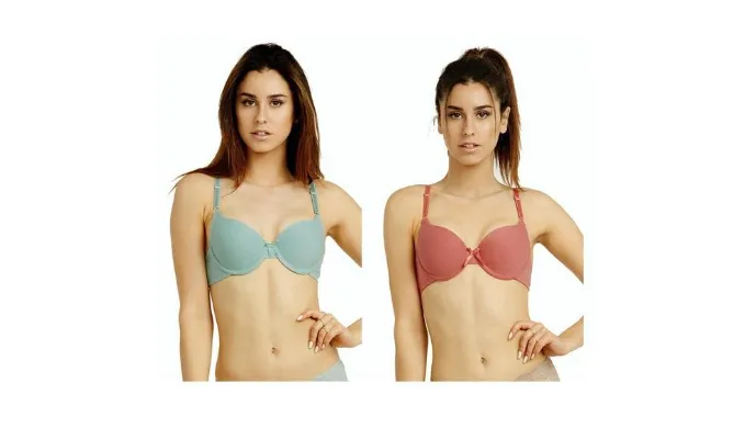 6 Pack: Unibasic Womens Full Cup Plain Cotton Bra With Back Hook - Ships Same/Next Day!