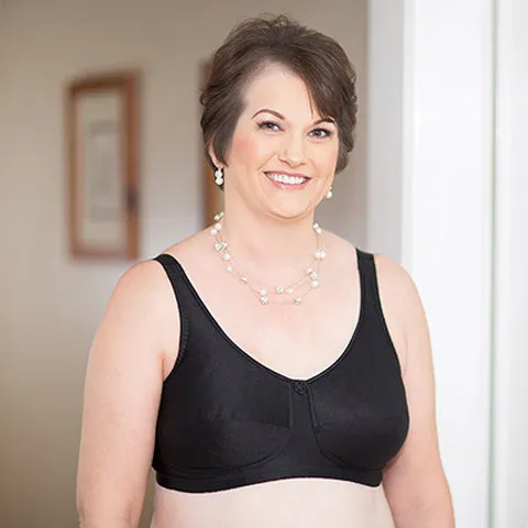 ABC Rose Contour Mastectomy Bra Black