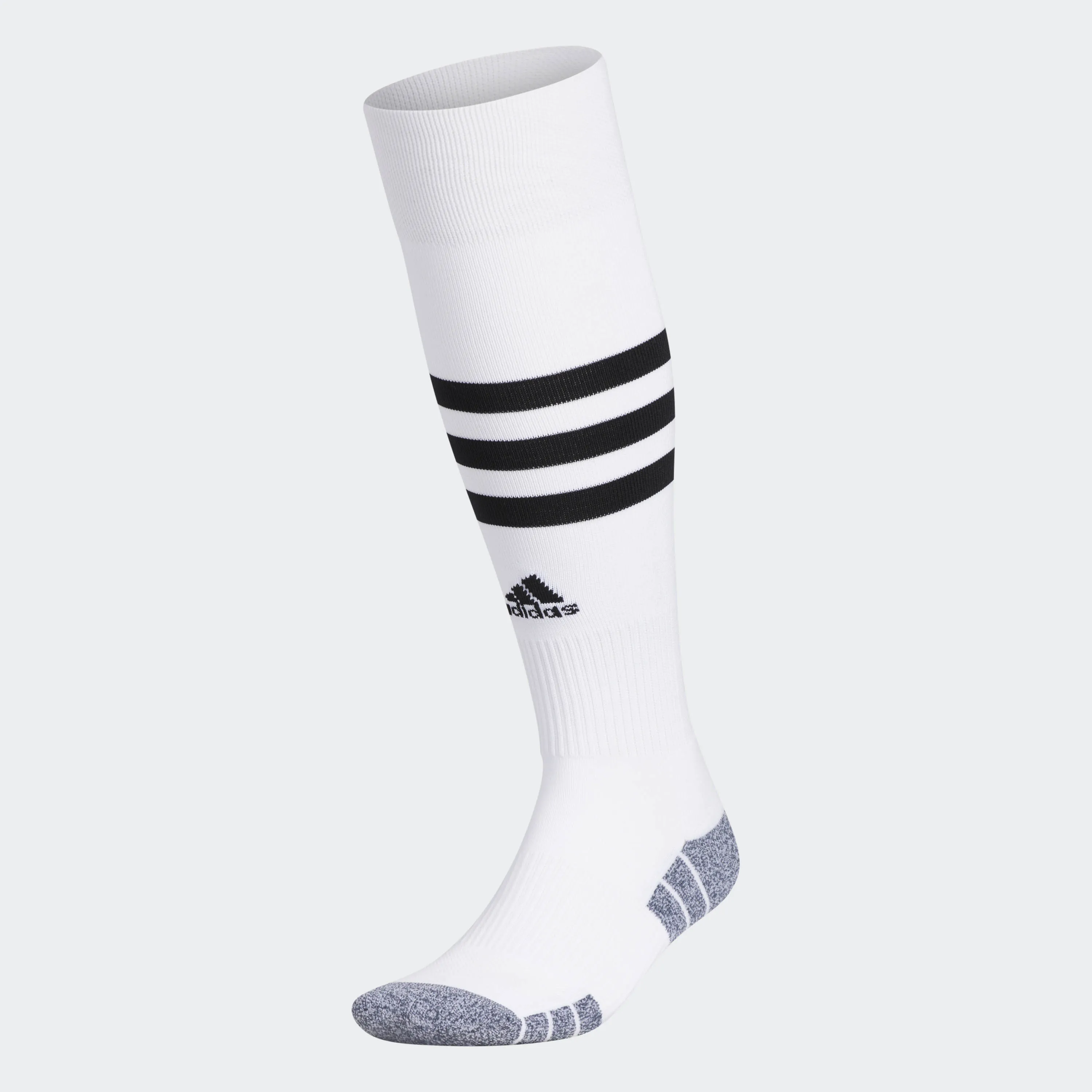 ADIDAS 3 STRIPE HOOP SOCKS-WHITE/BLACK