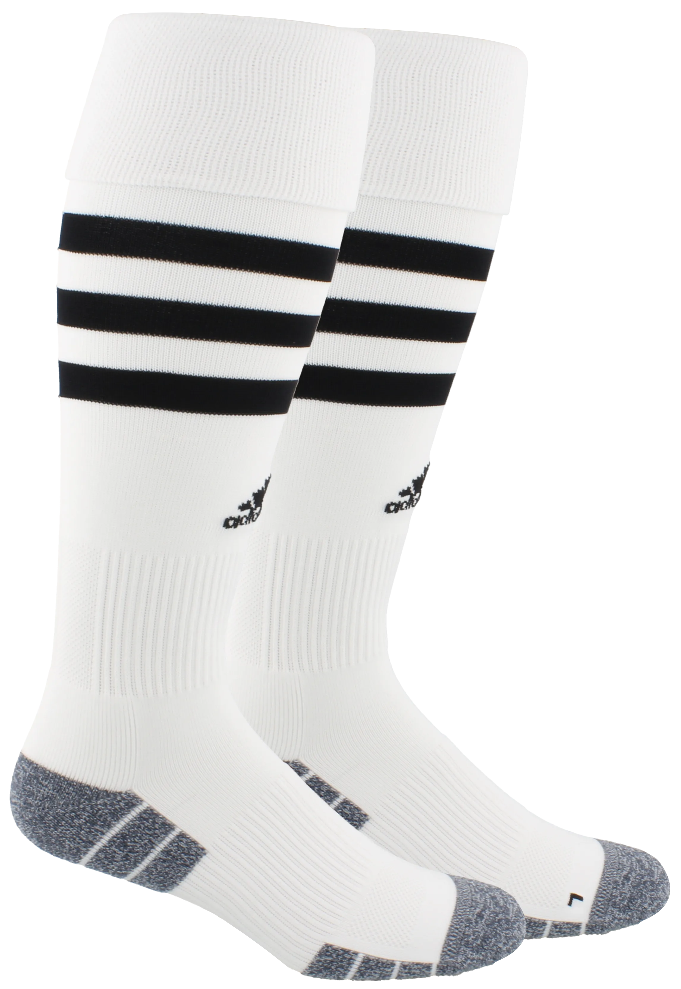 ADIDAS 3 STRIPE HOOP SOCKS-WHITE/BLACK