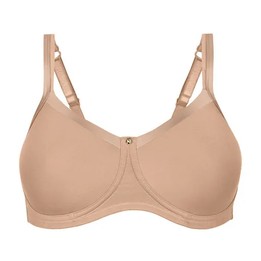 Amoena Lara Satin Mastectomy Bra Sand