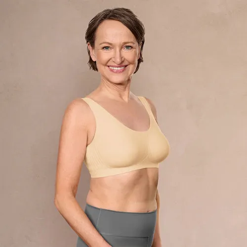 Amoena Linda Lymph Massage Bra Sand