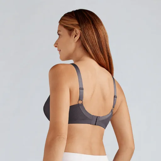 Amoena Nancy Mastectomy Bra Dark Grey