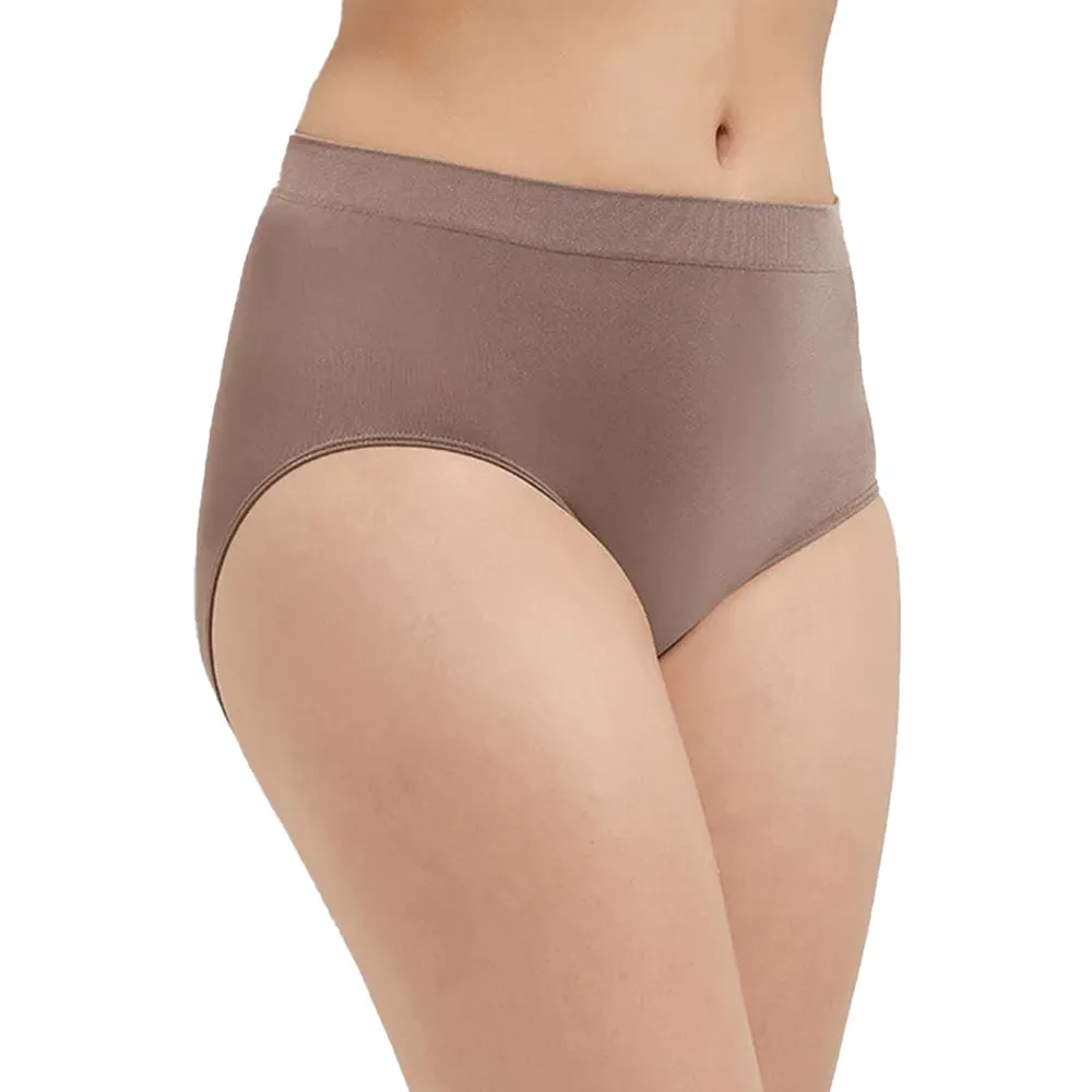 B-Smooth High Waist Full Coverage Everyday Wear Brief Panty - Coffee