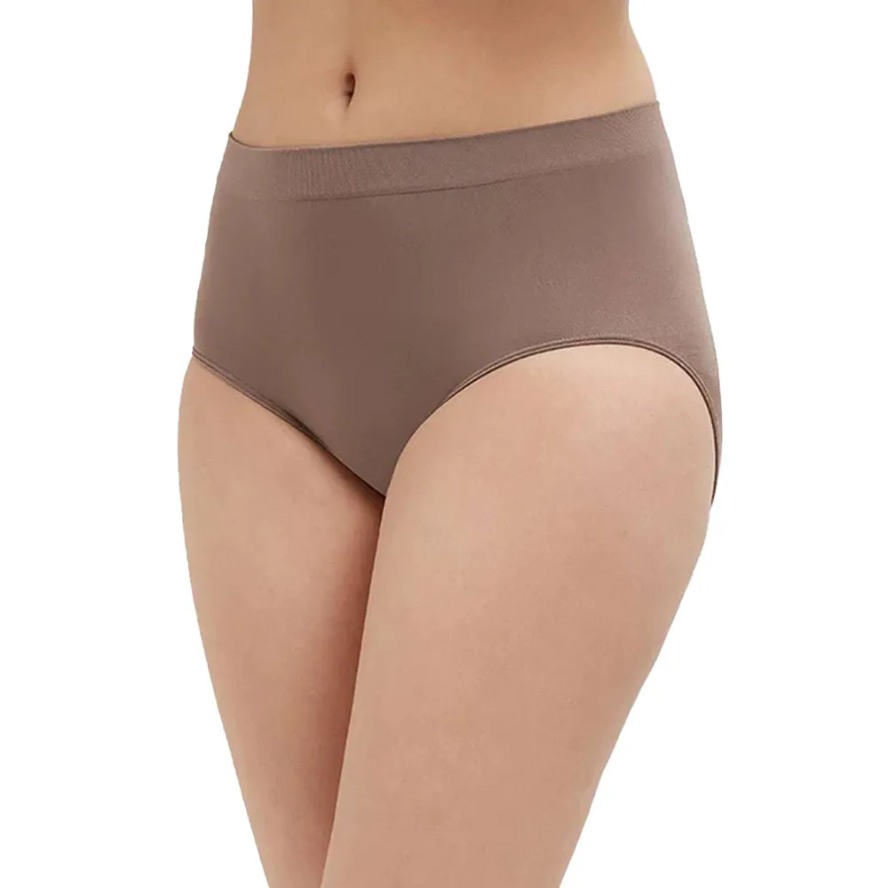 B-Smooth High Waist Full Coverage Everyday Wear Brief Panty - Coffee