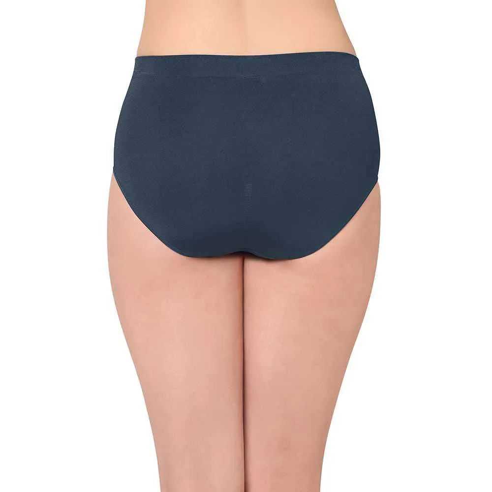 B-Smooth High Waist Full Coverage Everyday Wear Brief Panty - Dark Navy