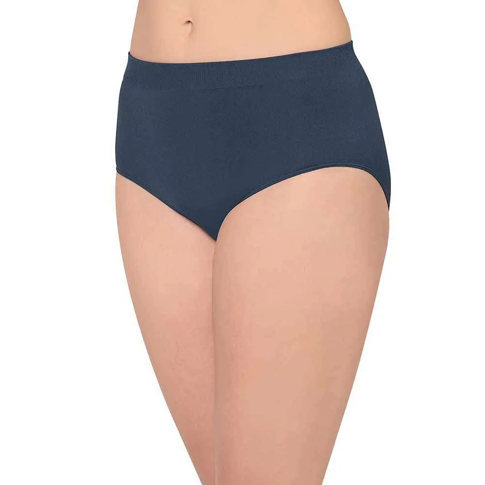 B-Smooth High Waist Full Coverage Everyday Wear Brief Panty - Dark Navy