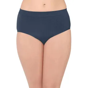 B-Smooth High Waist Full Coverage Everyday Wear Brief Panty - Dark Navy