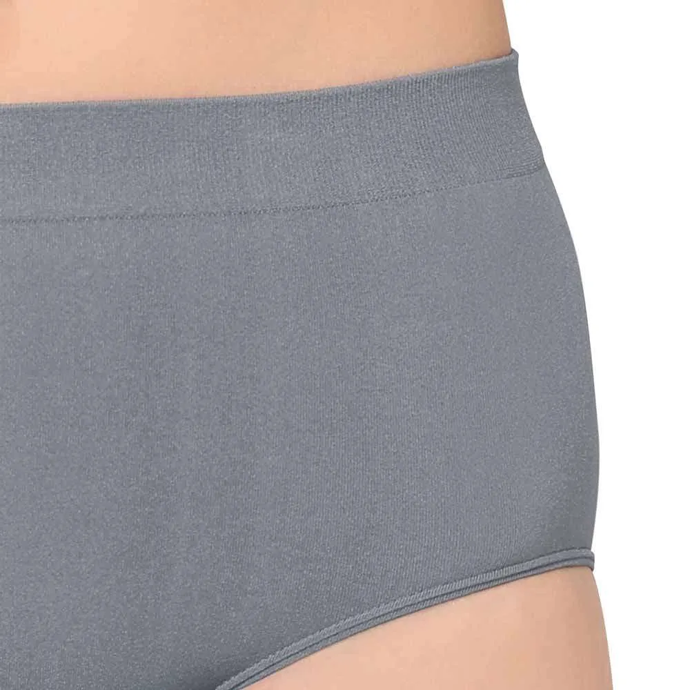 B-Smooth High Waist Full Coverage Everyday Wear Brief Panty - Grey