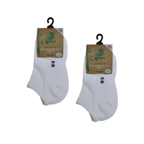 Bamboo Cushion Anklet Sport socks - White