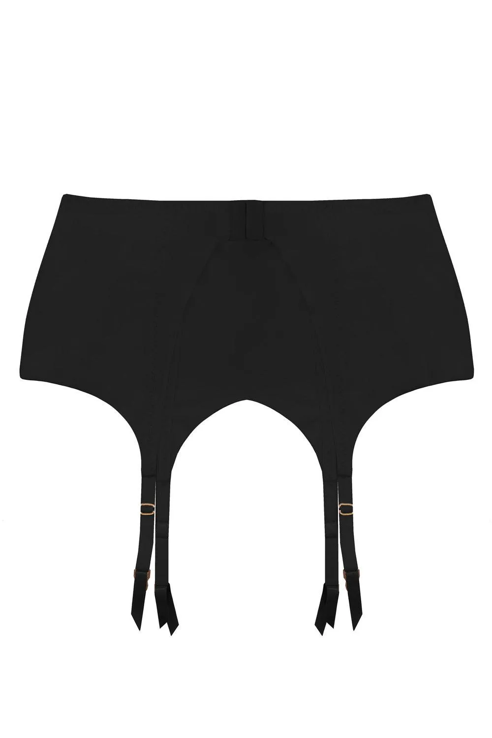 Basic black set: garter belt seamless brazilian stockings