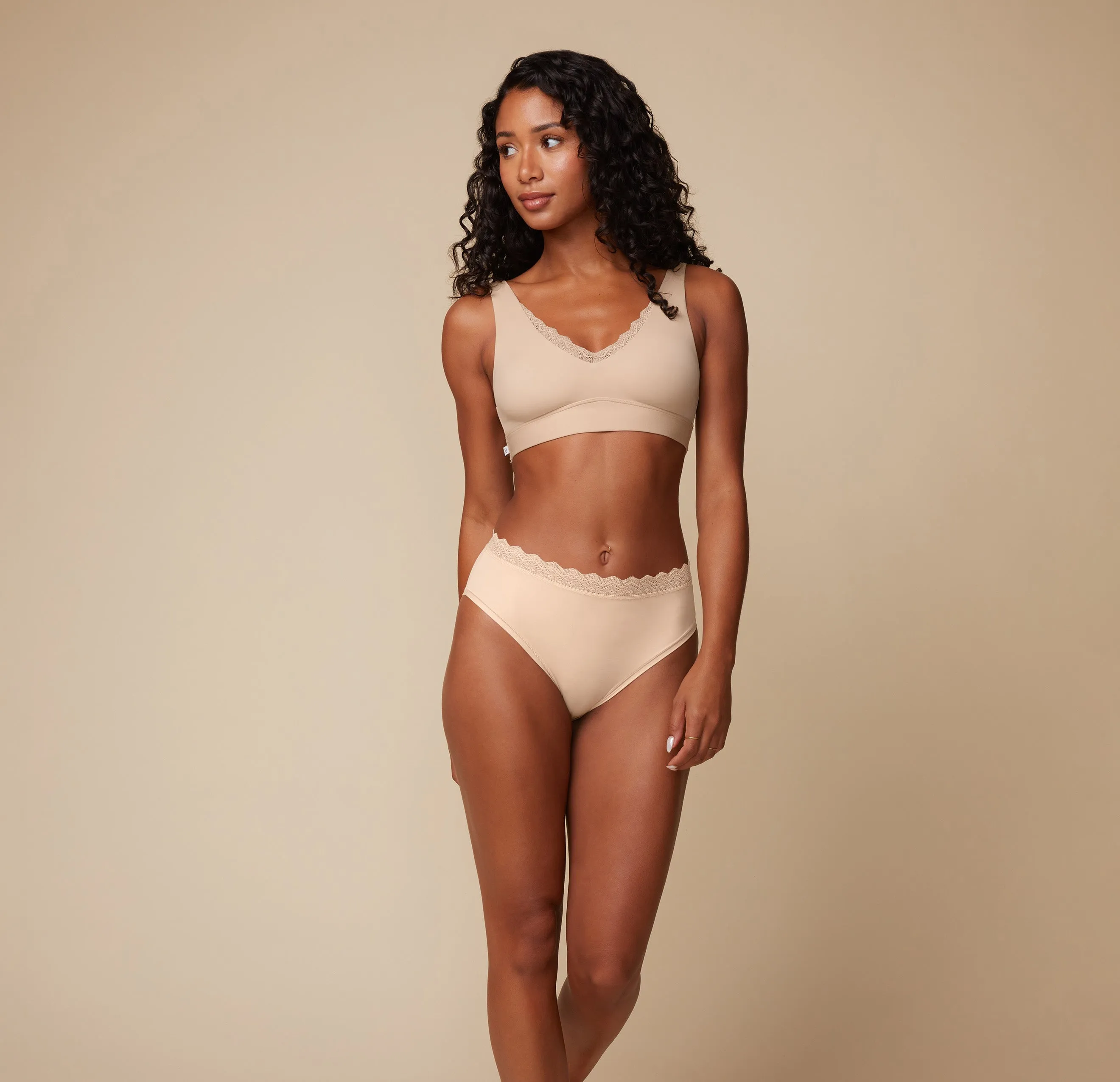 Bliss Lace Bralette - Beige