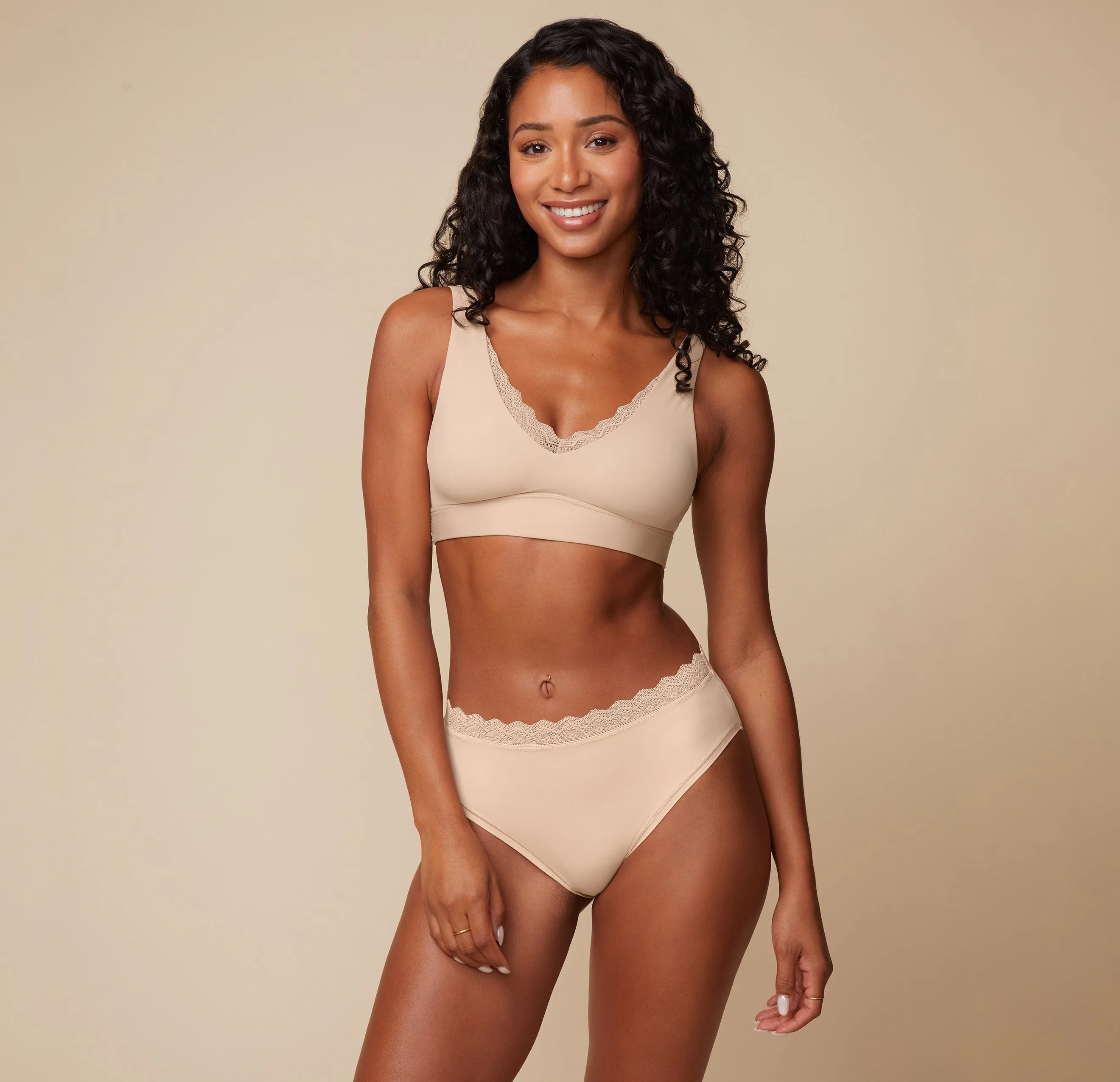 Bliss Lace Bralette - Beige