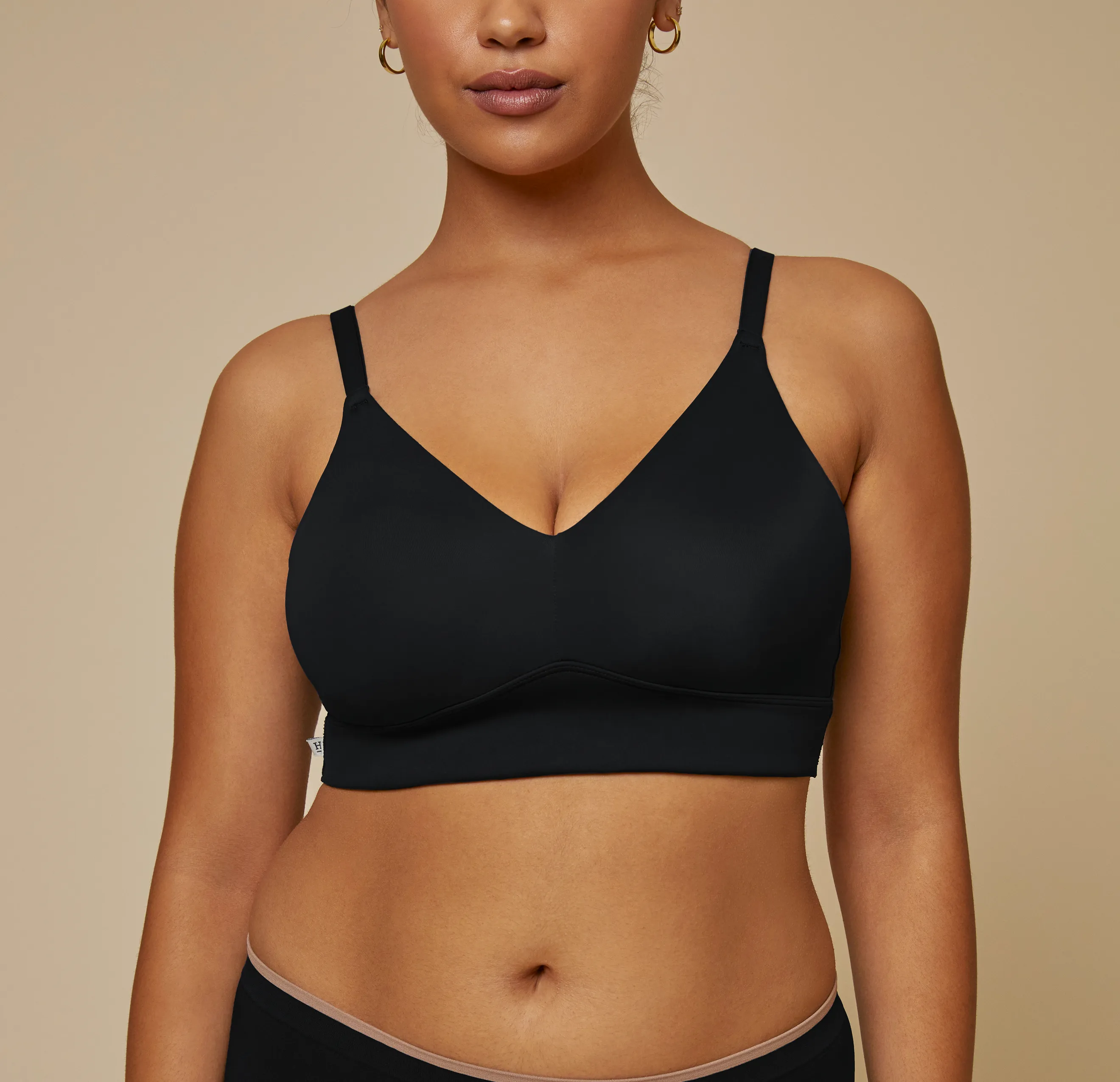 Bliss Triangle Bralette - Black