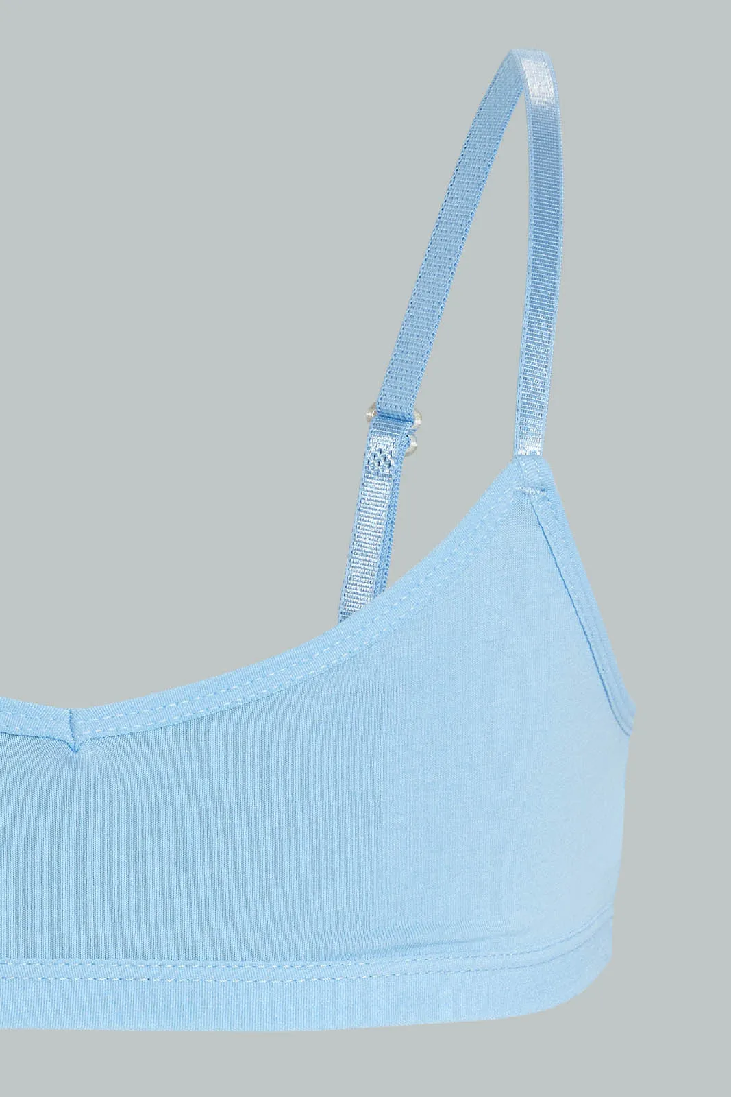 Blue And White Seamless Bra (Pack of 2)