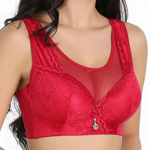 Breathable Side Support Wireless Mesh  Bras