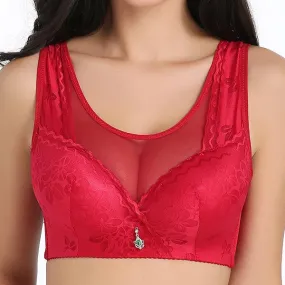 Breathable Side Support Wireless Mesh  Bras