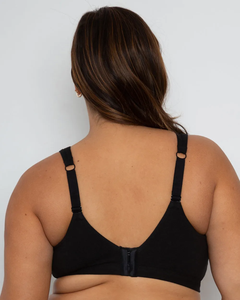 Cotton Comfort 2-Pack Bralette - Charcoal Heather/Black Hue