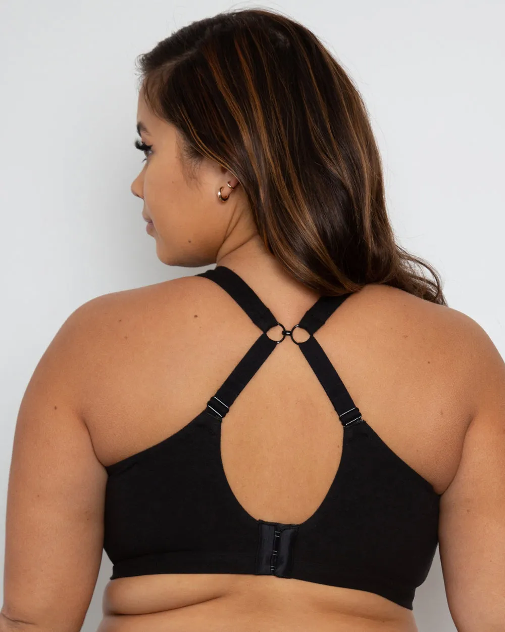 Cotton Comfort 2-Pack Bralette - Charcoal Heather/Black Hue