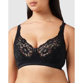 Cotton-Lined Wirefree Lace Bra