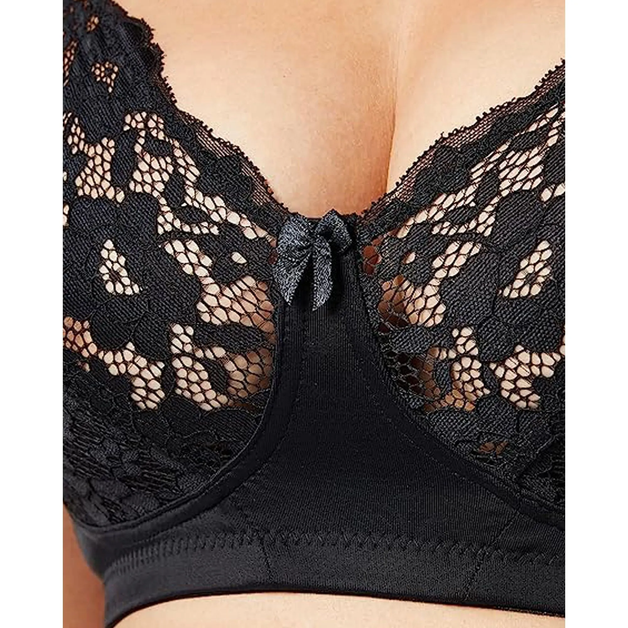 Cotton-Lined Wirefree Lace Bra