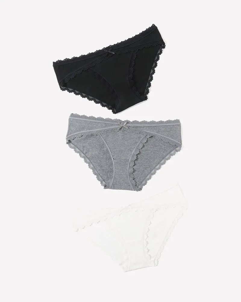 Cotton Panties Lace Stretch Hipster