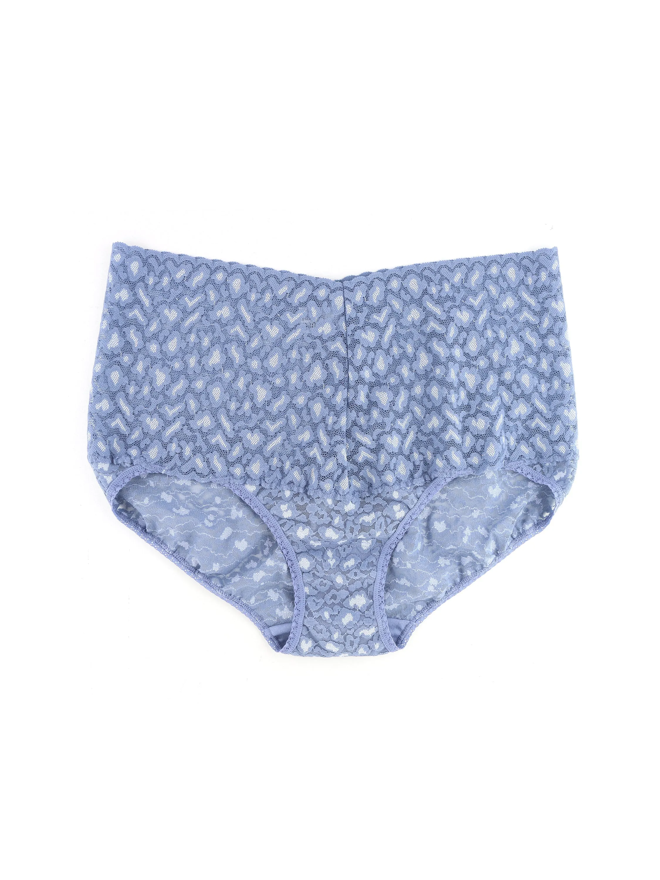 Cross-Dyed Leopard Retro V-Kini Stonewash Blue