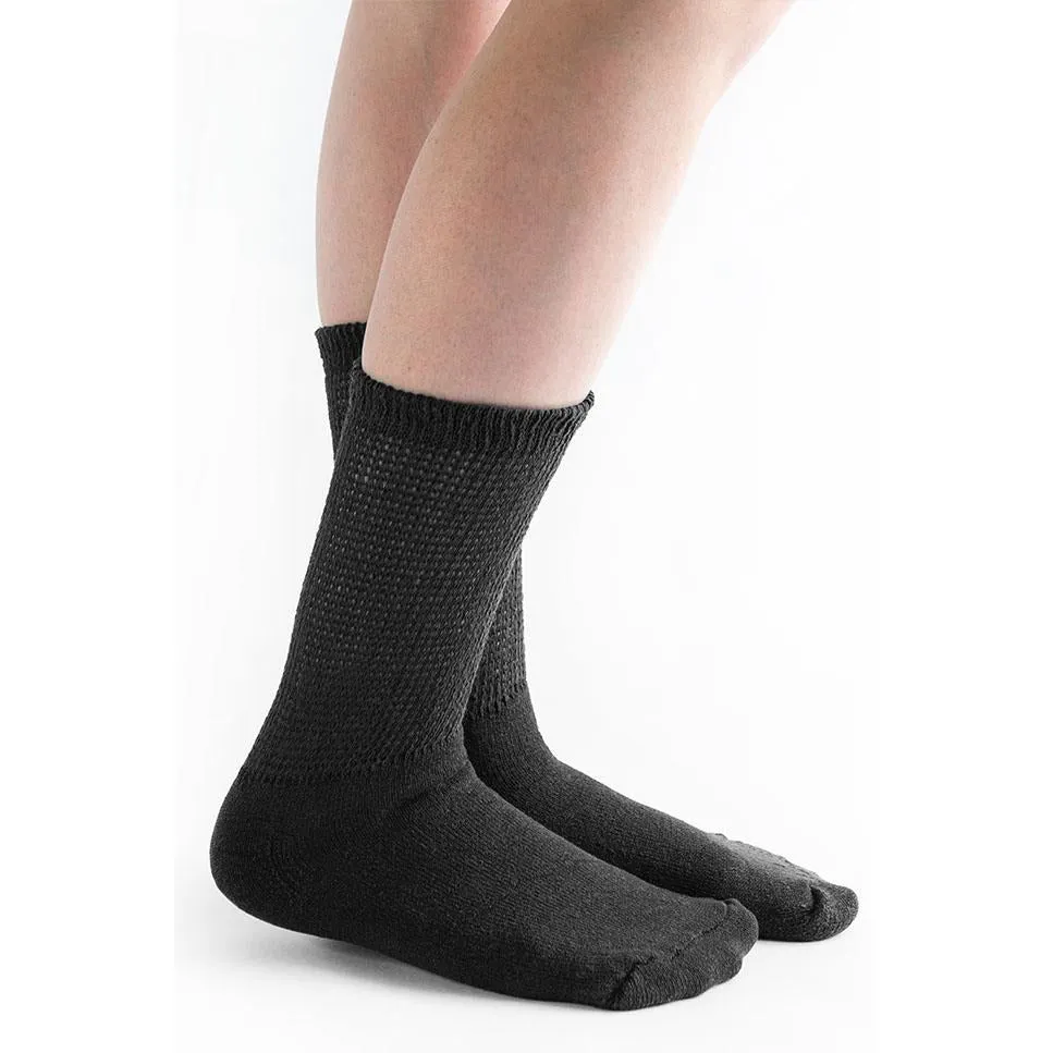 Doc Ortho Loose Fit Diabetic Crew Socks, 3 pairs