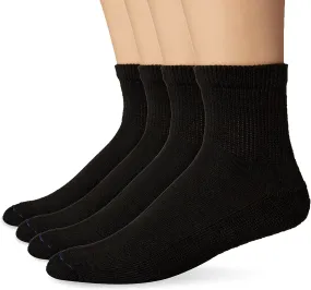 Dr Scholl's Men's Diabetes & Circulatory Quarter Socks 4 Pair