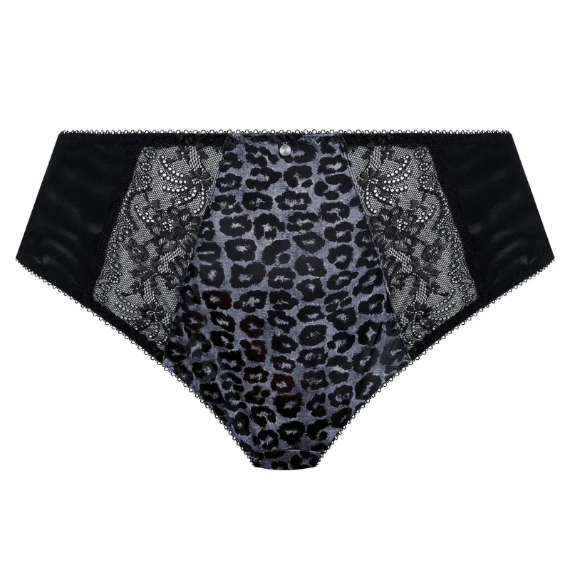 Elomi Morgan High Leg Brief Snow Leopard