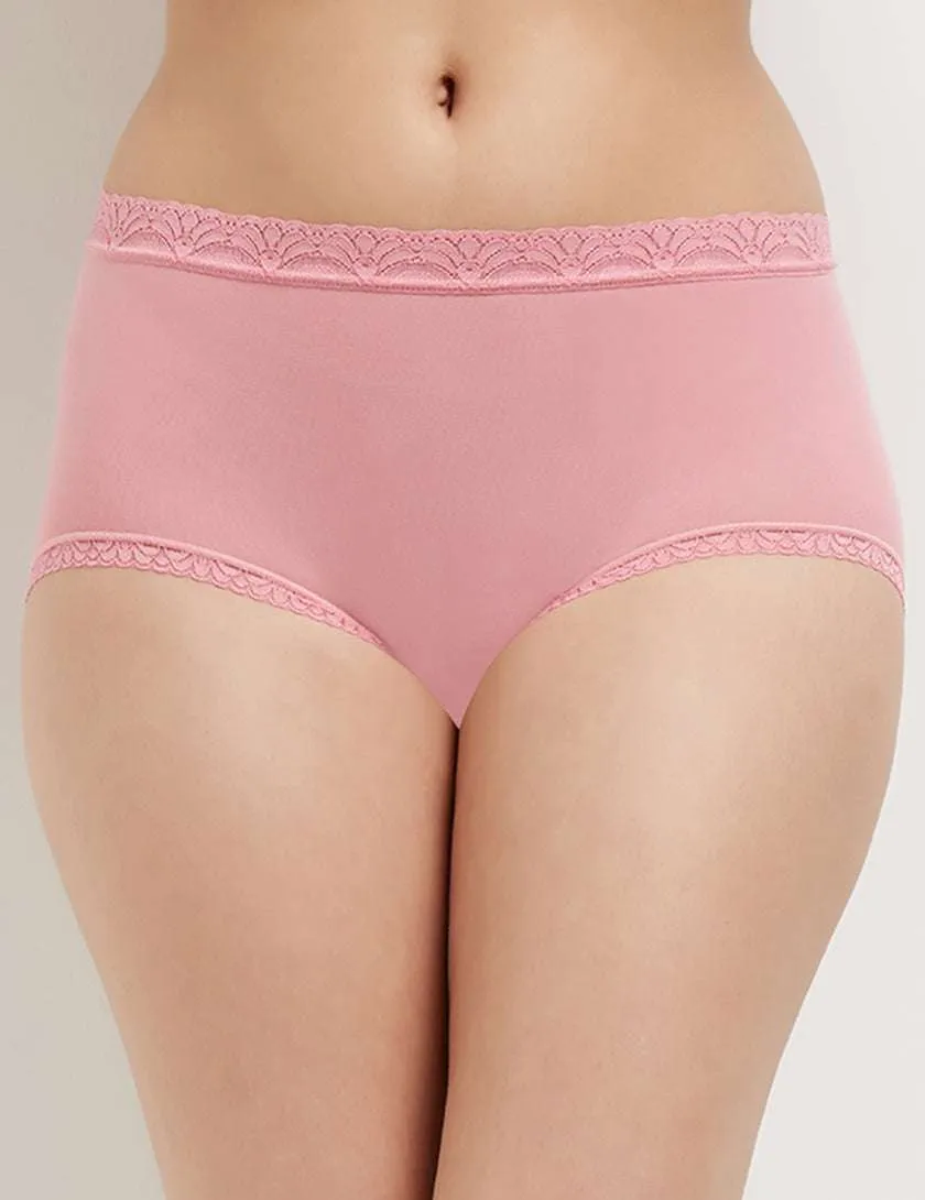 Feel Free Low Waist  Full Coverage  Everyday Wear Hipster Panty - Pink