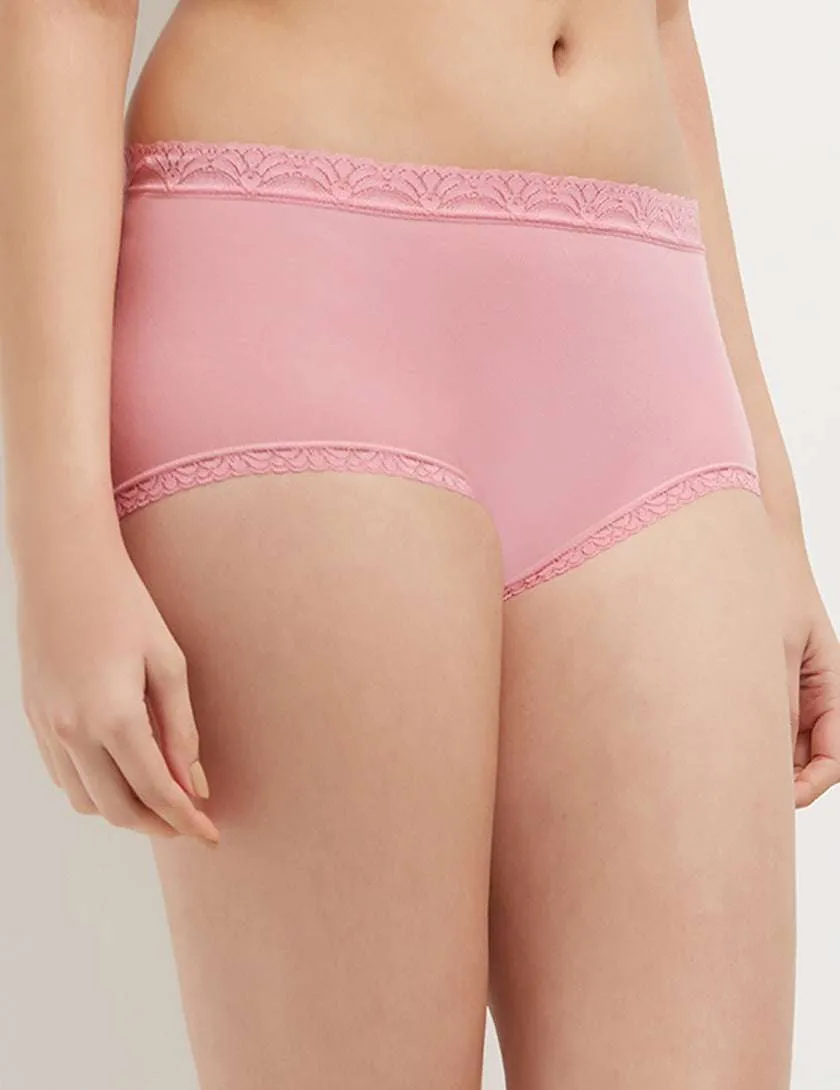 Feel Free Low Waist  Full Coverage  Everyday Wear Hipster Panty - Pink