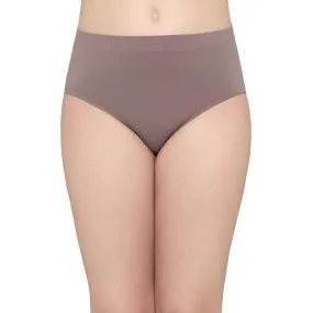 Firm Fit High Waist Full Coverage Everyday Wear Brief Panty - Brown