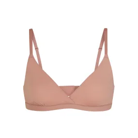 FITS EVERYBODY CROSSOVER BRALETTE | ROSE CLAY