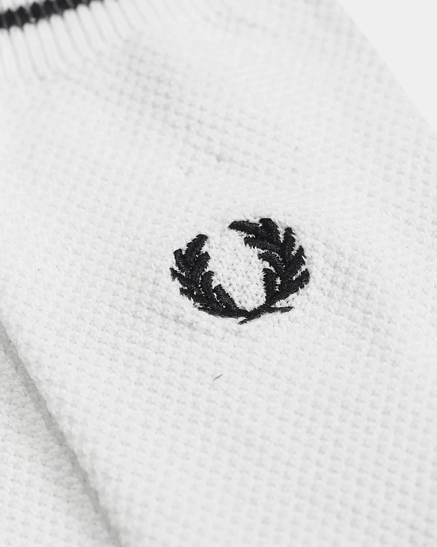 Fred Perry Tipped Socks Snow White