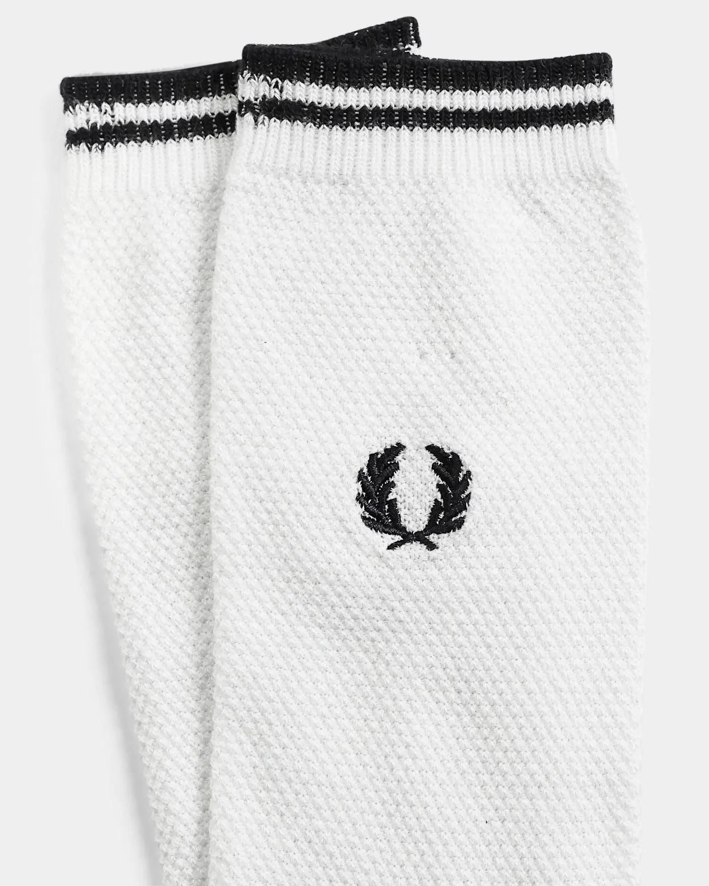 Fred Perry Tipped Socks Snow White