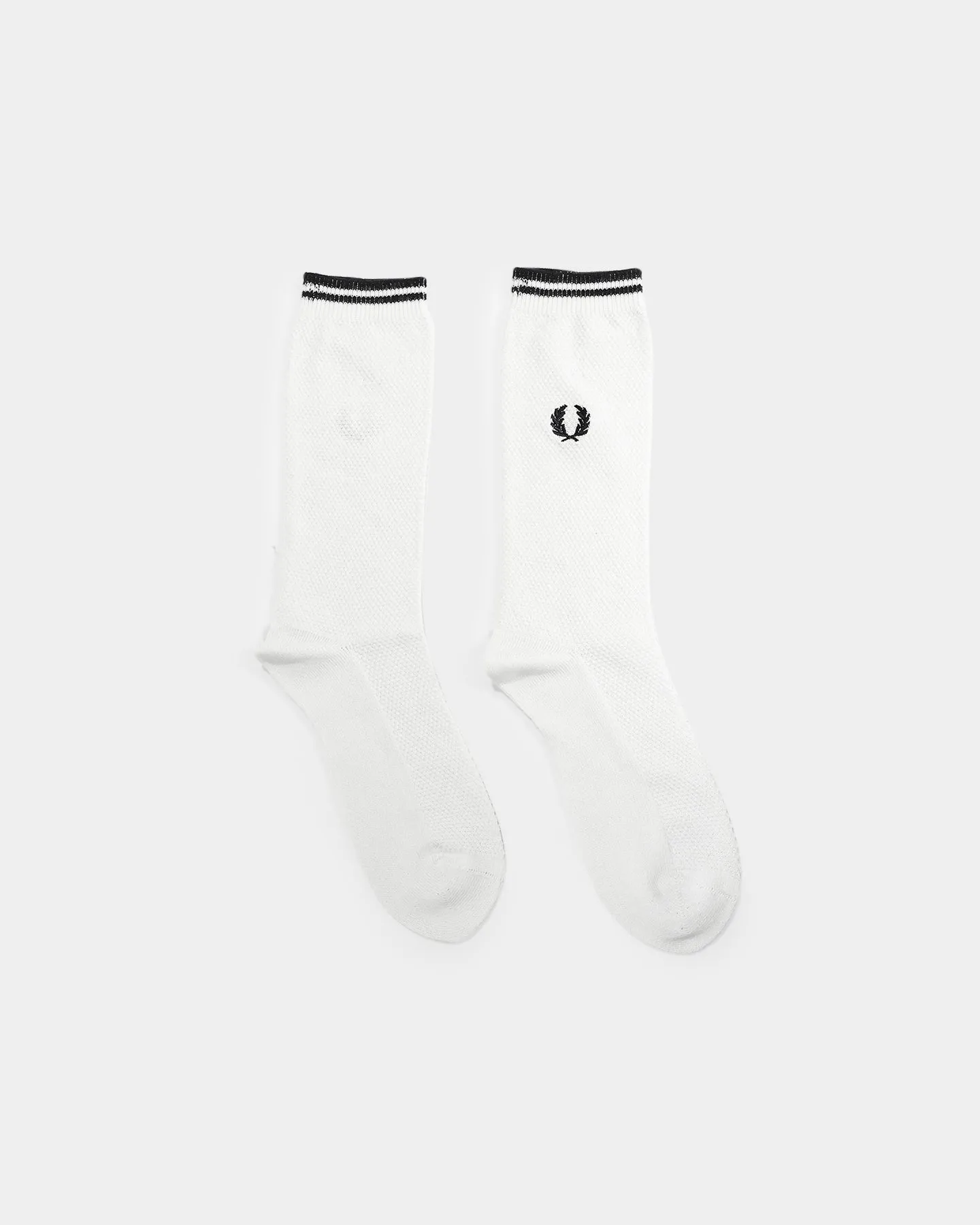 Fred Perry Tipped Socks Snow White