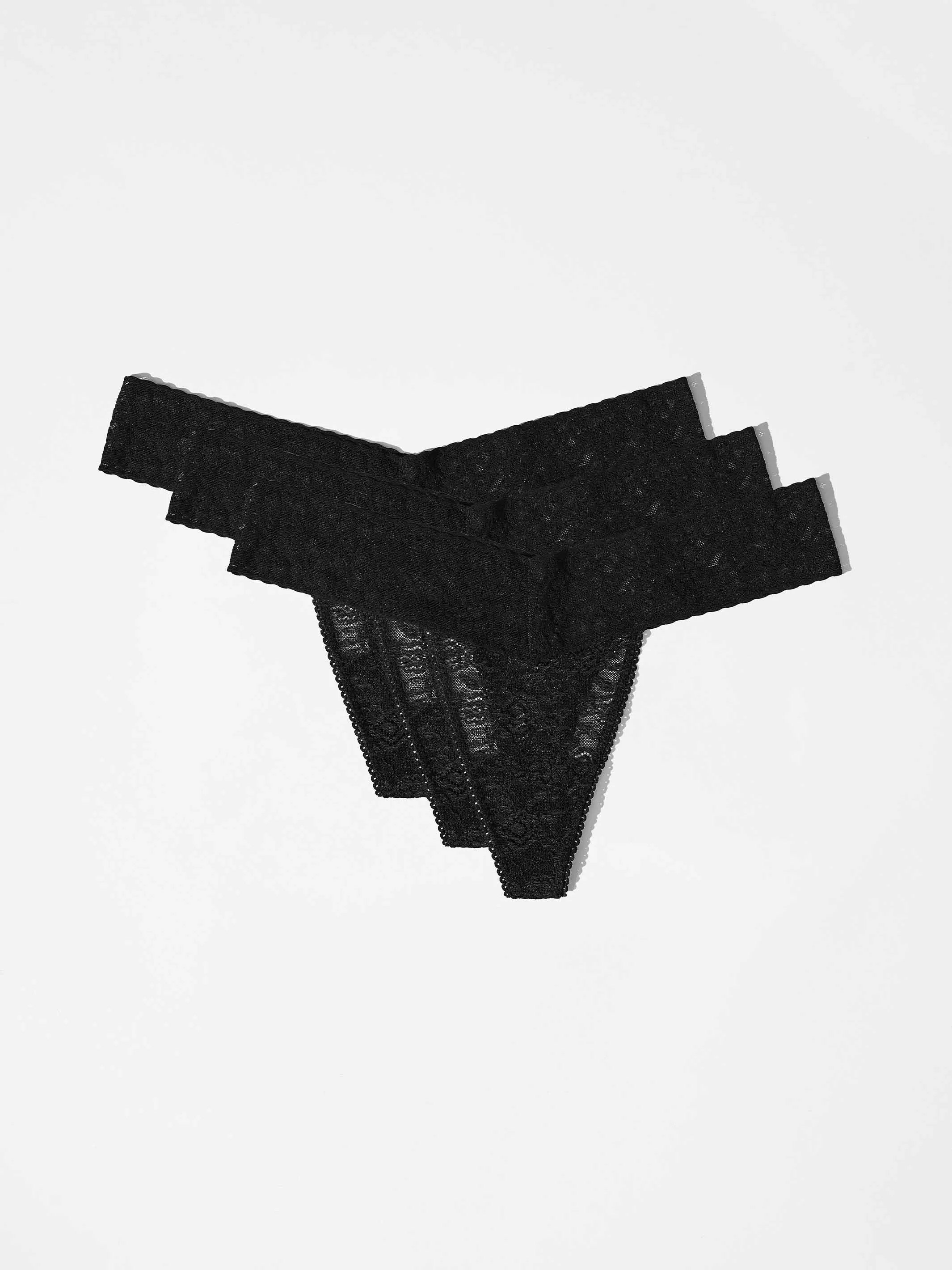 Gift Box Lace Thong - Liquorice Therapy