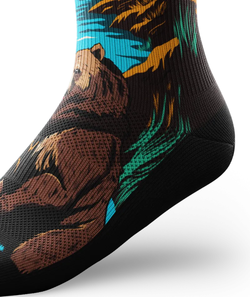 Grizzly Bear Knee High Compression Socks