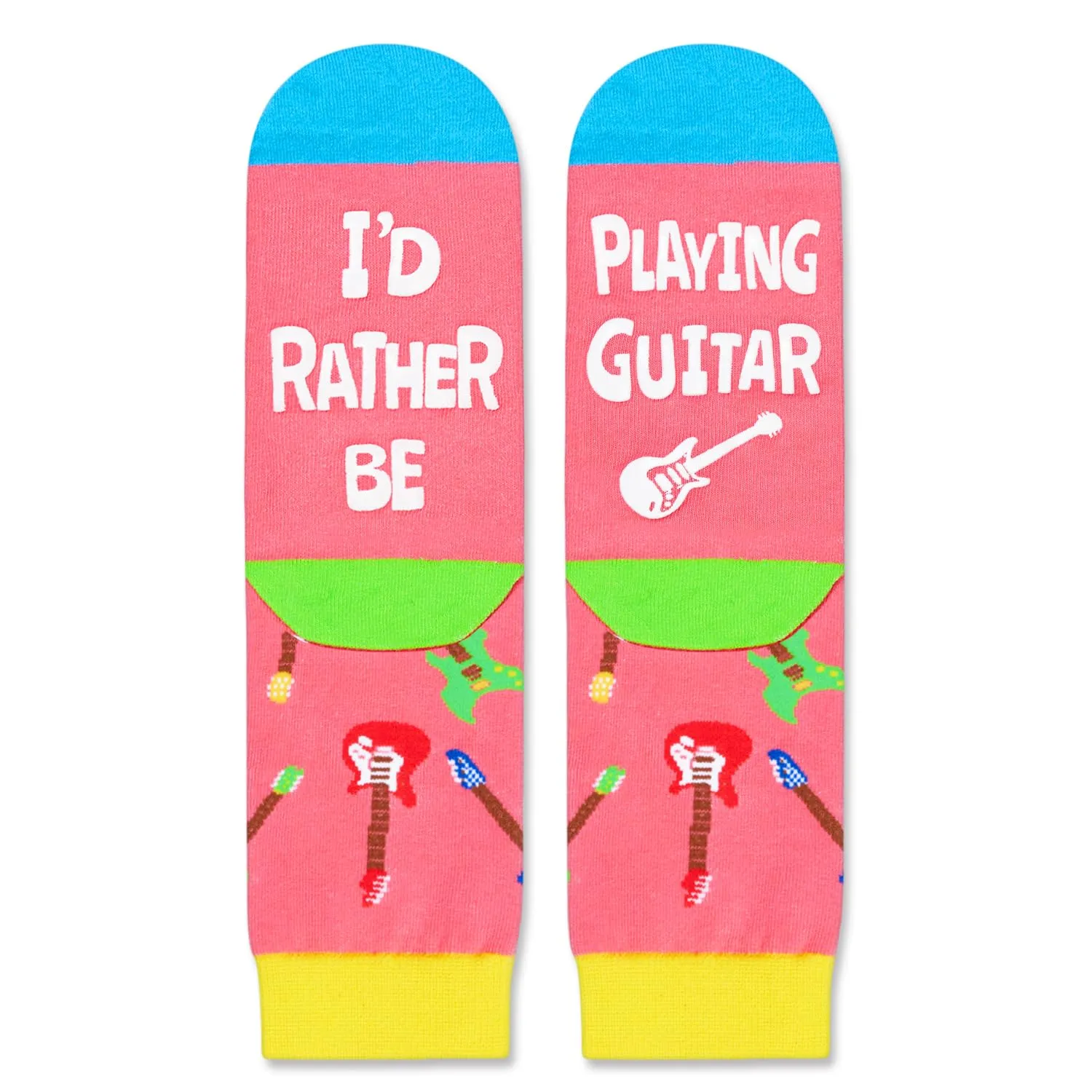 Guitar Gifts for Girls Boys - Crazy Socks Guitar Lovers Gifts for Kids, Heavy Metal Gifts Music Gifts