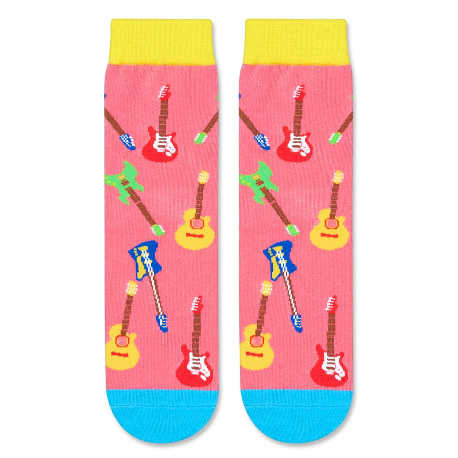 Guitar Gifts for Girls Boys - Crazy Socks Guitar Lovers Gifts for Kids, Heavy Metal Gifts Music Gifts