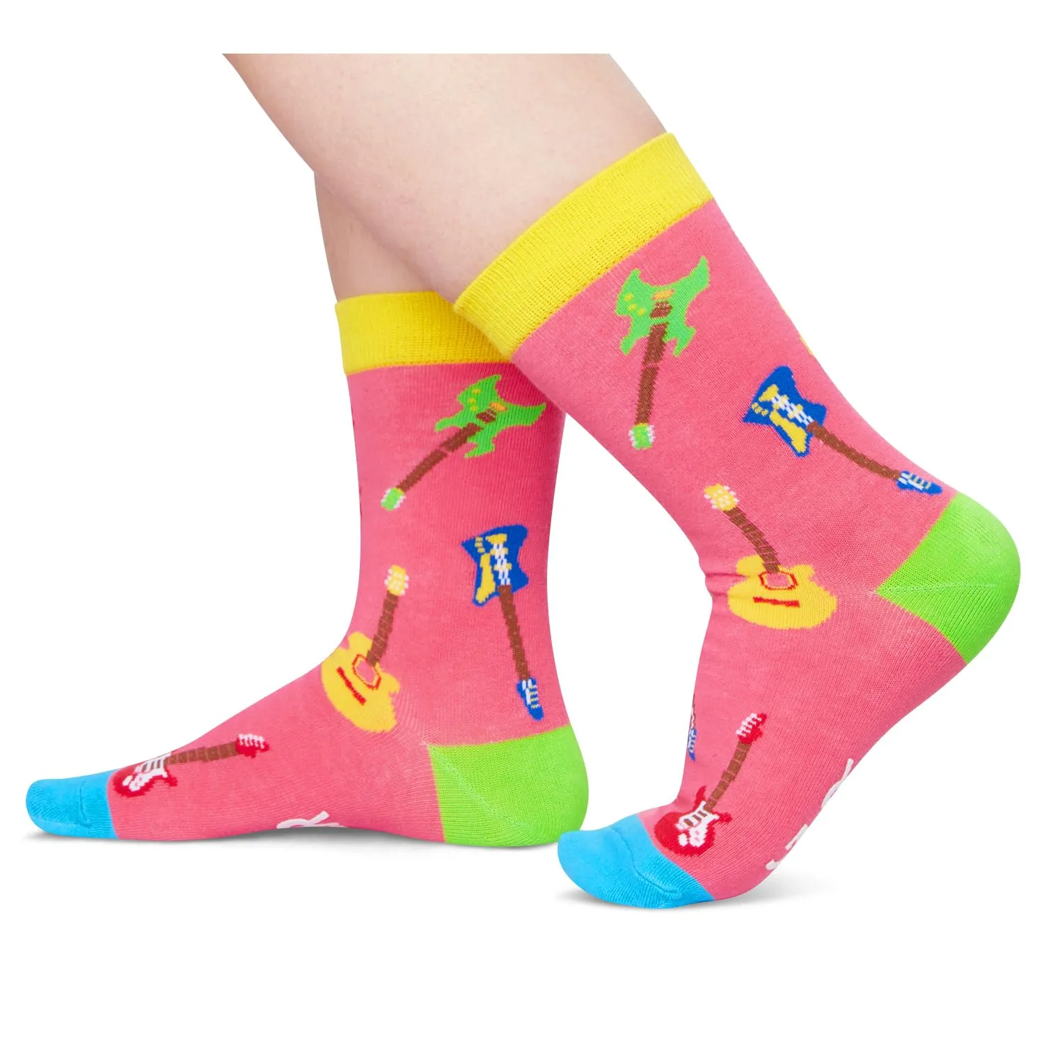 Guitar Gifts for Girls Boys - Crazy Socks Guitar Lovers Gifts for Kids, Heavy Metal Gifts Music Gifts