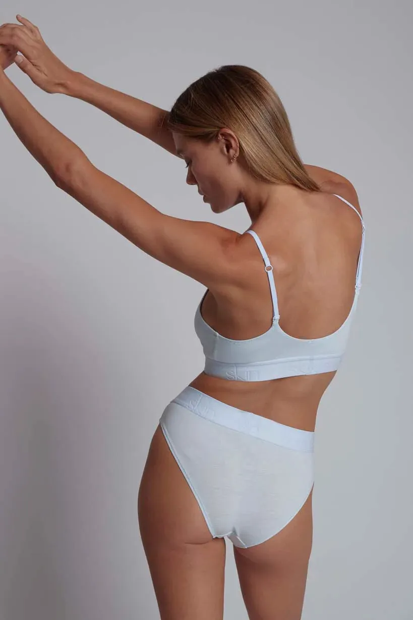 HADLEE (Logo) Bralette in White