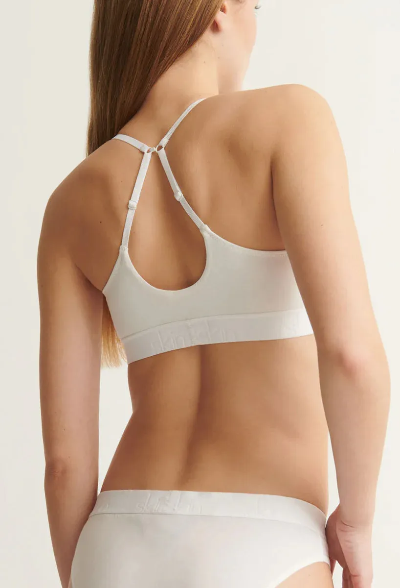 HADLEE (Logo) Bralette in White