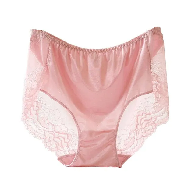 High Quality Sexy Women's Sheer Hight Waist Lace Panties