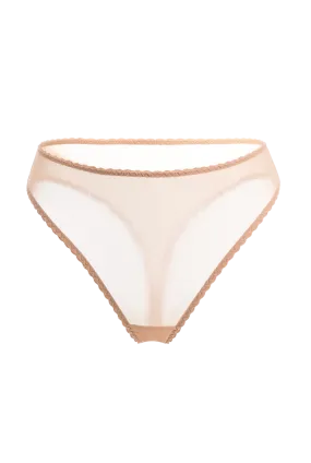 Iconic High Rise Thong | Nude