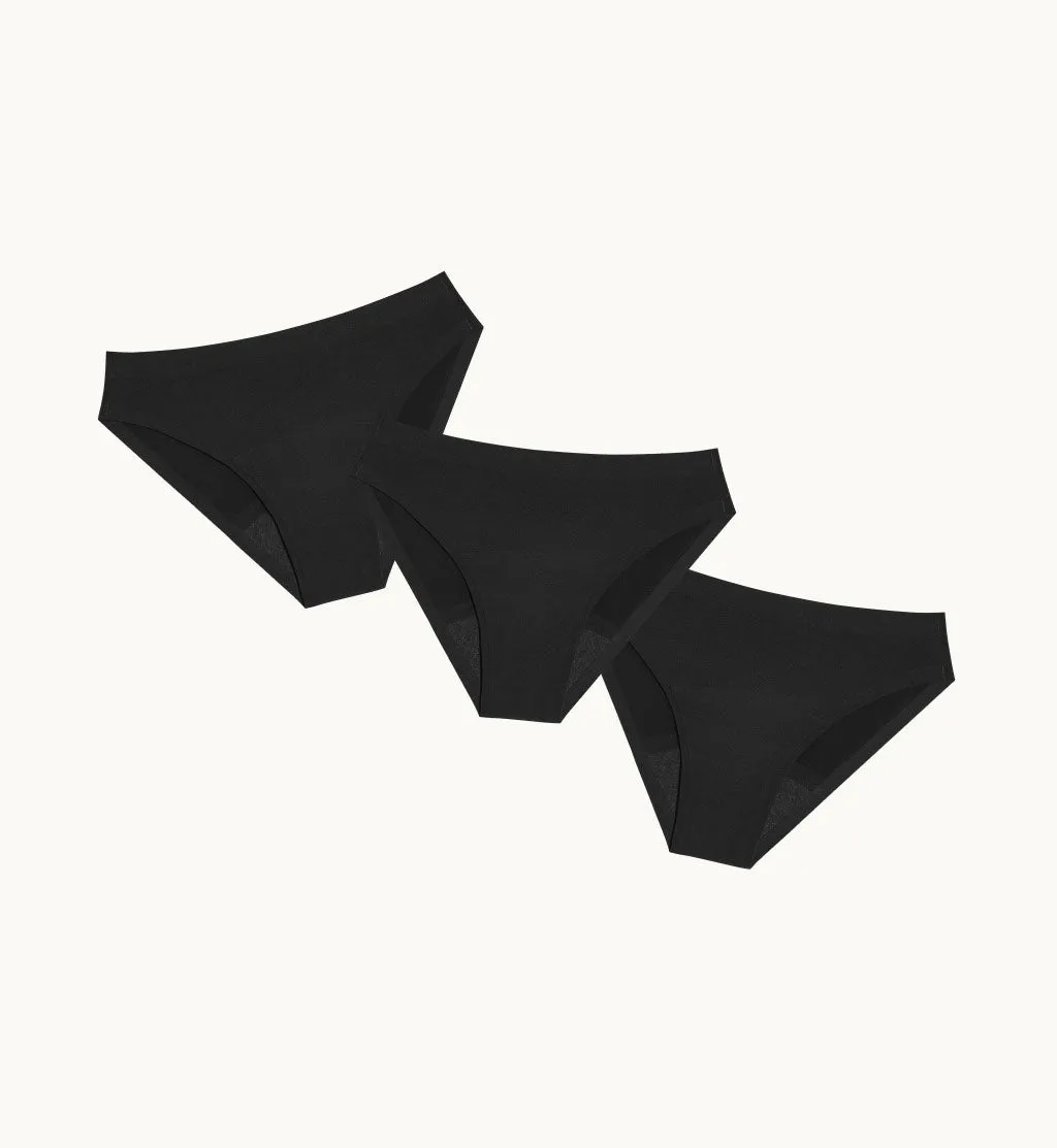 (Kit Item) Heavy Flow SLP Black 3-Pack | Bikini