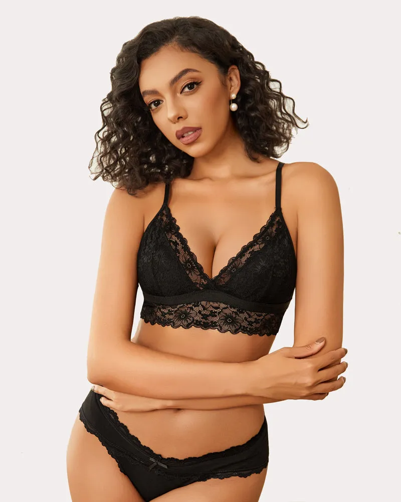 Lace Wireless Bra Non Padded Bralette